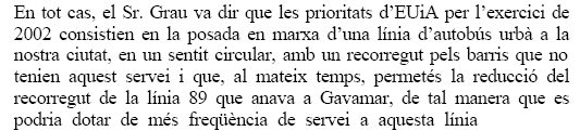 Proposta d'EUiA al Ple de l'Ajuntament de Gav&agrave; (12 de desembre de 2001)